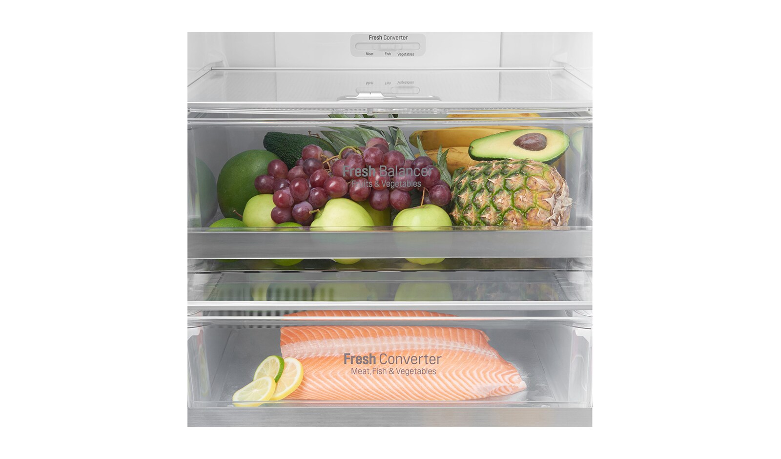 LG Hrubý objem 348 l | 259 kWh/rok | LG Lineární invertorový kompresor | LG Total No Frost | Multi-Air Flow™ | NatureFRESH | Vnější LED displej | Smart Diagnosis™, GBB59SWFZB